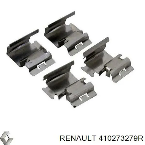 Комплект пружинок крепления передних дисковых колодок Renault (RVI) 410273279R