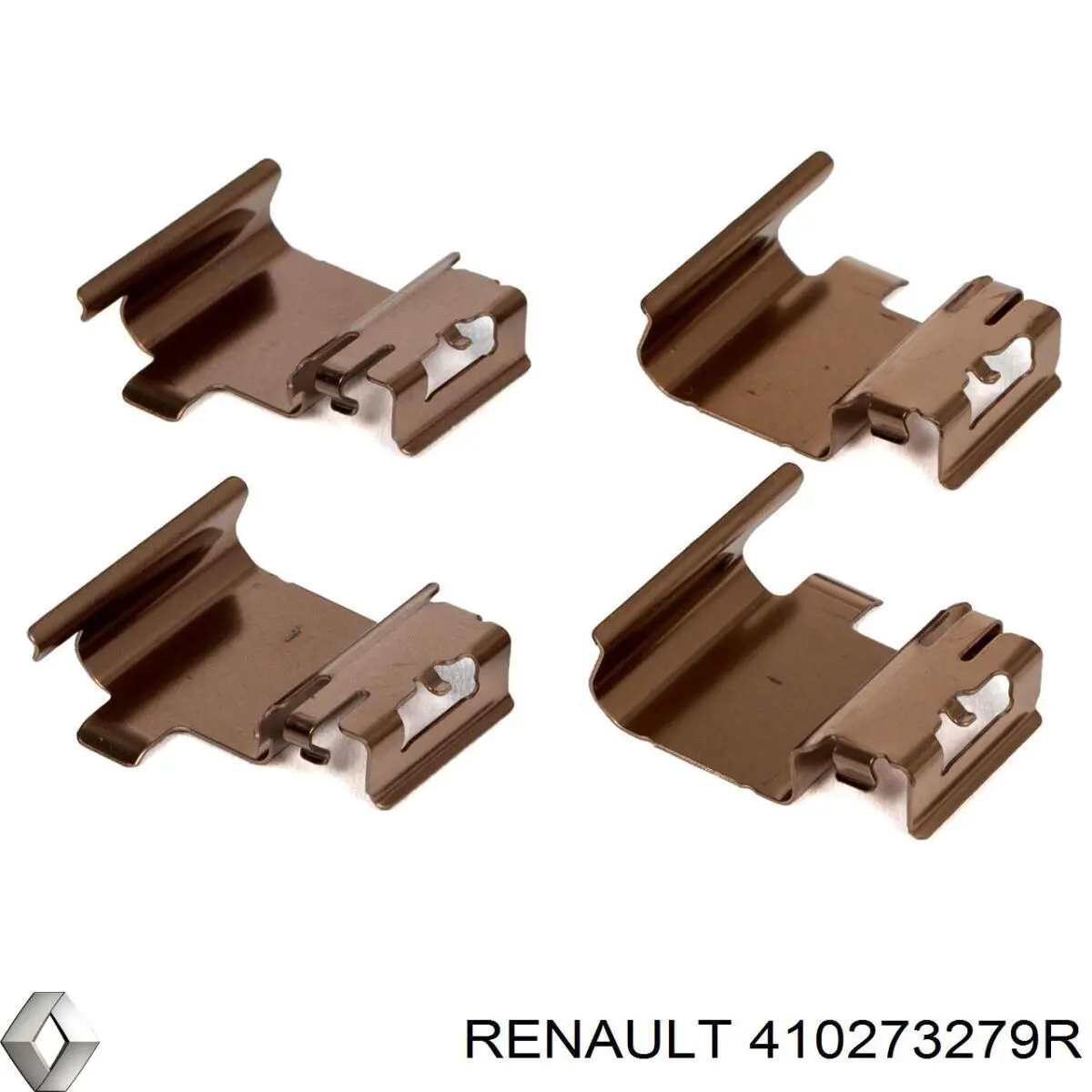 Комплект пружинок крепления дисковых колодок, передних Renault (RVI) 410273279R цена, от 5.40 USD