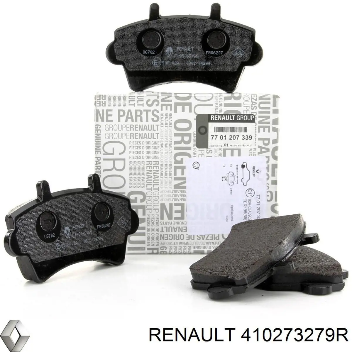 Комплект пружинок крепления дисковых колодок передних 410273279R Renault (RVI)
