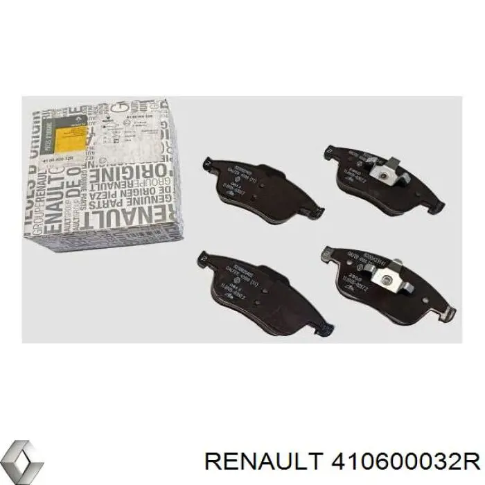 Передние тормозные колодки 410600032R Renault (RVI)