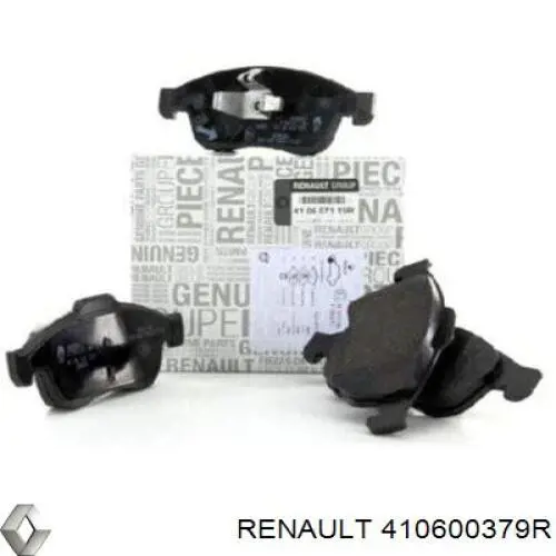 410600379R Renault (RVI) sapatas do freio dianteiras de disco