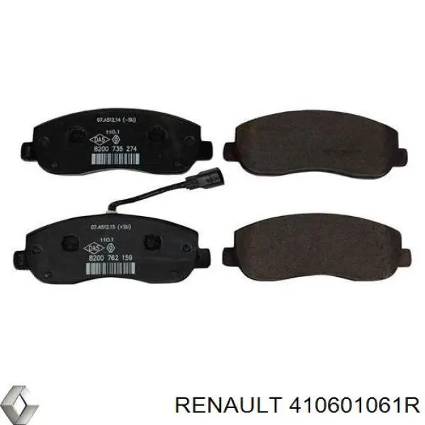 410601061R Renault (RVI) Колодки передние
