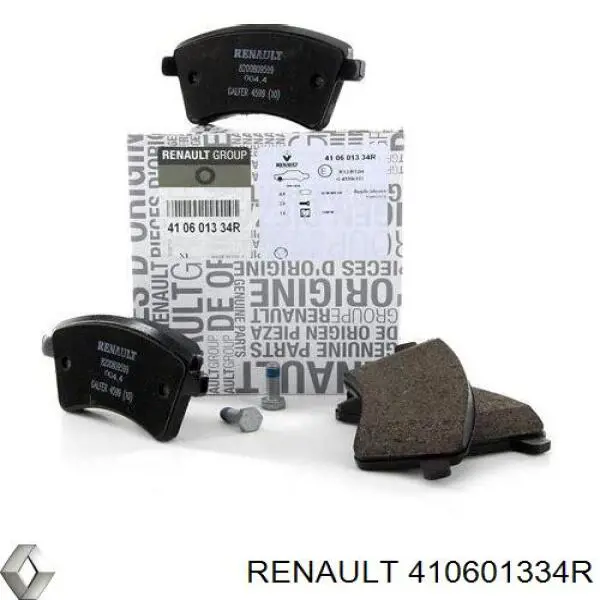 Колодки тормозные передние дисковые Renault (RVI) 410601334R