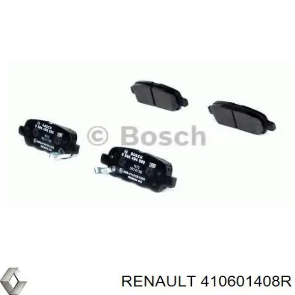 Compre 410601408R Renault (RVI) Sapatas do freio traseiras de disco
