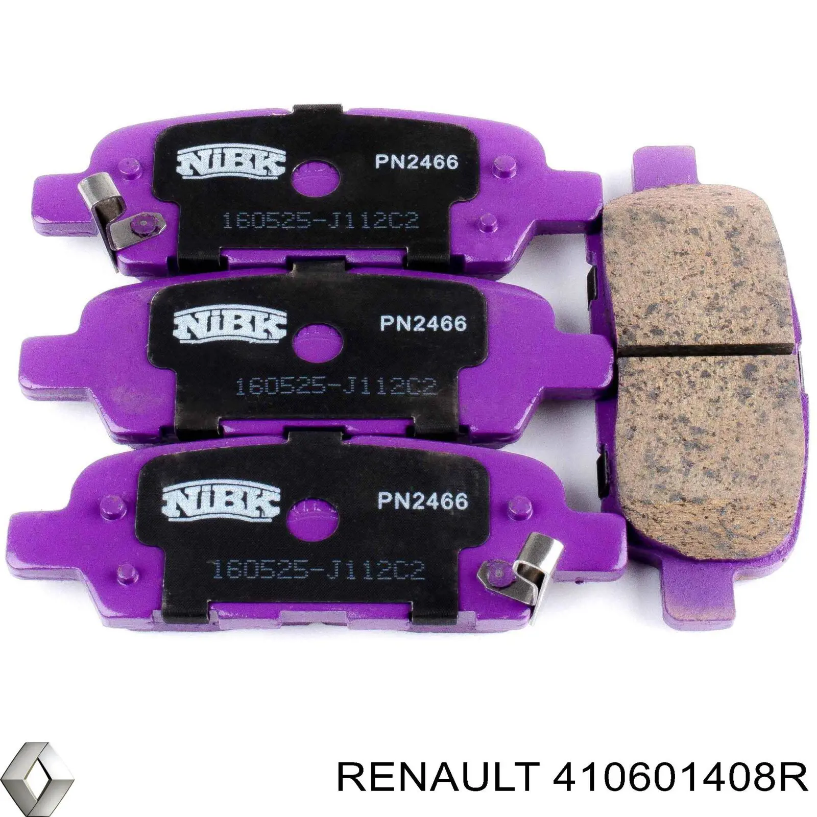 410601408R Renault (RVI) Sapatas do freio traseiras de disco