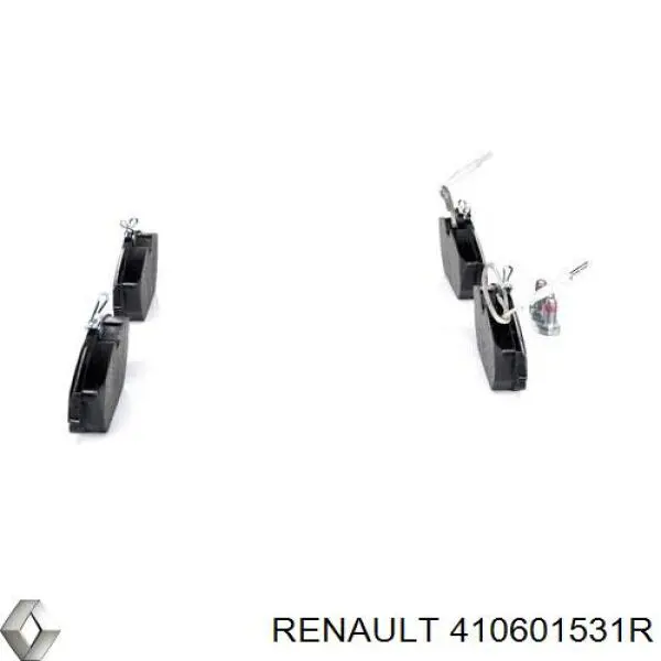 410601531R Renault (RVI) колодки тормозные передние дисковые