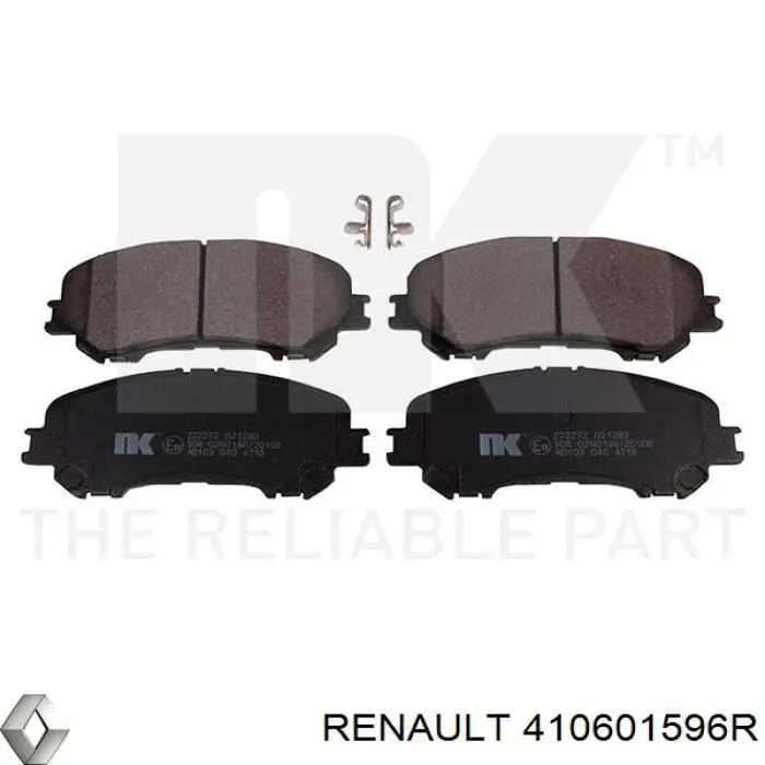 Передние тормозные колодки 410601596R Renault (RVI)