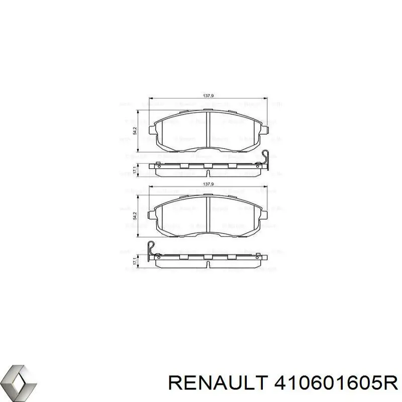 Колодки Renault (RVI) 410601605R цена, от 38.32 USD