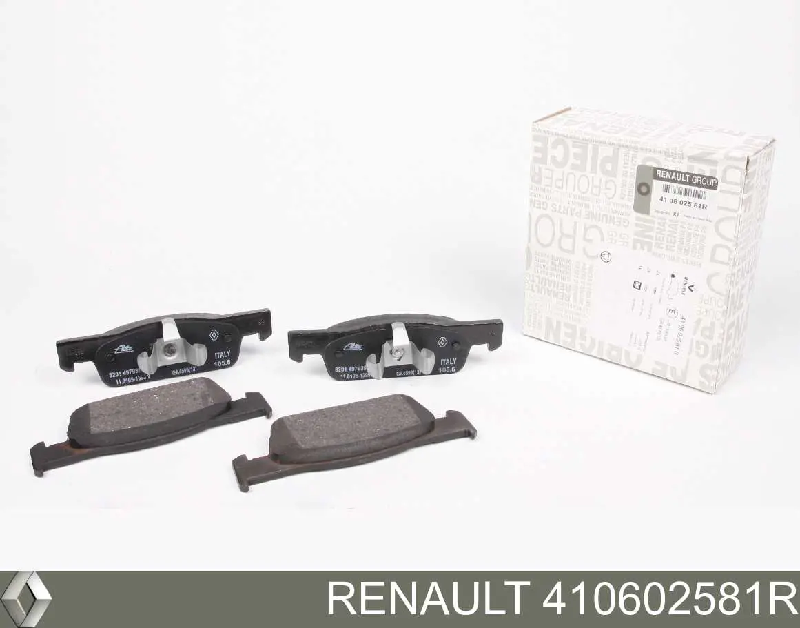 410602581R Renault (RVI) sapatas do freio dianteiras de disco
