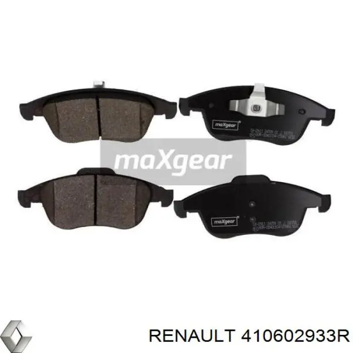 Передние тормозные колодки 410602933R Renault (RVI)