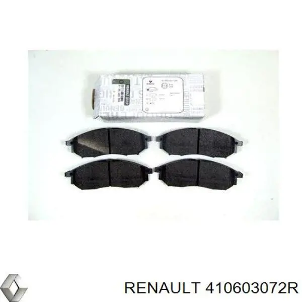 Колодки гальмівні передні, дискові 410603072R Renault (RVI)