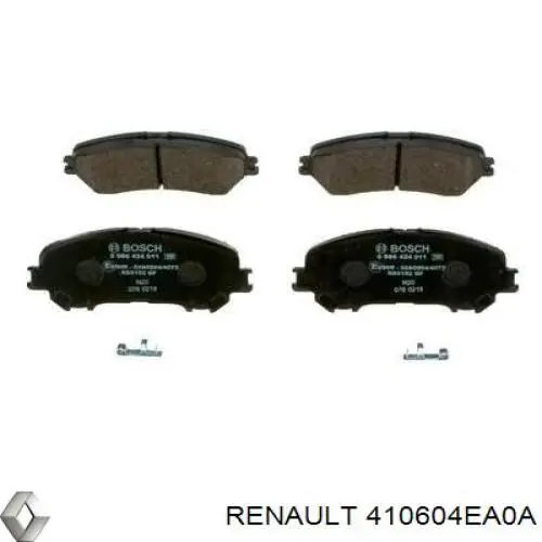 Колодки Renault (RVI) 410604EA0A цена, от 36.71 USD