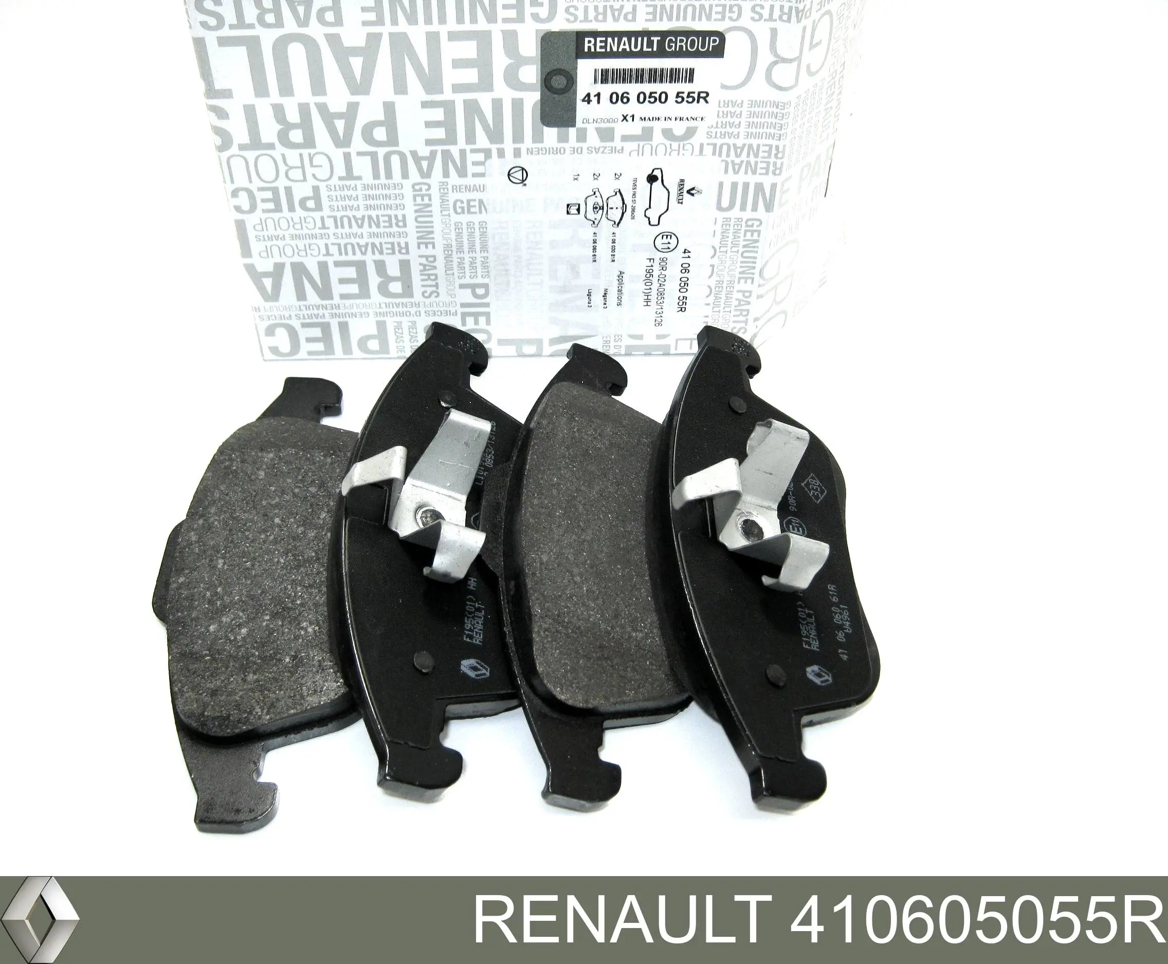 410605055R Renault (RVI) sapatas do freio dianteiras de disco