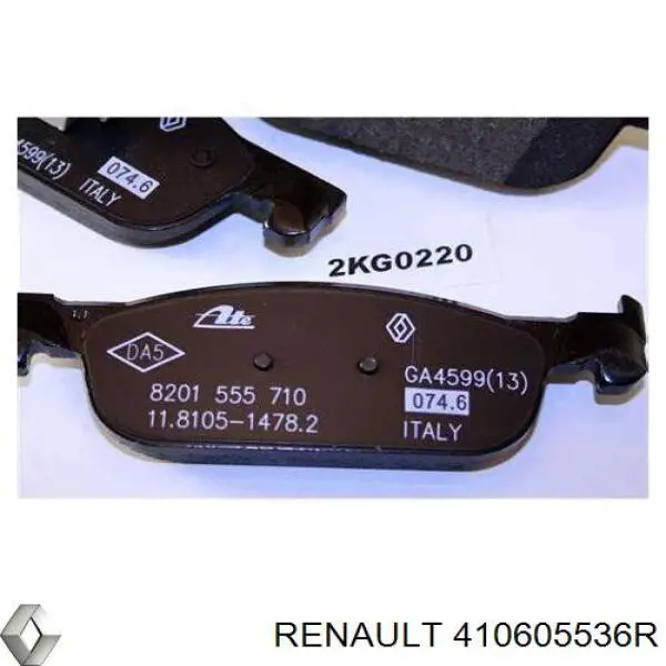 410605536R Renault (RVI) sapatas do freio dianteiras de disco