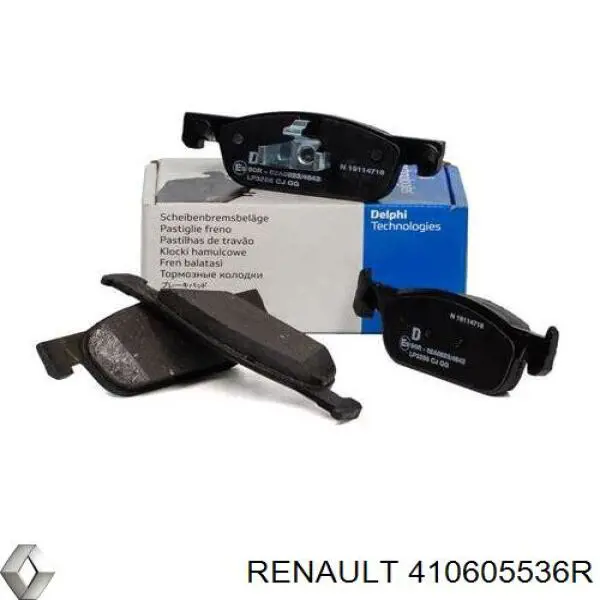 Передние тормозные колодки 410605536R Renault (RVI)