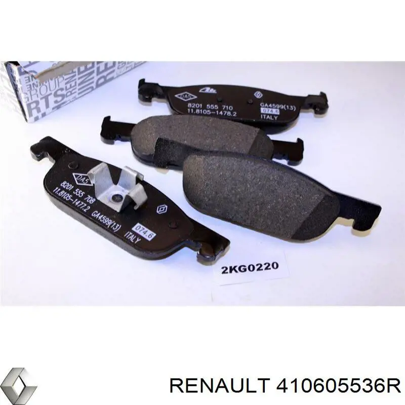 Передние тормозные колодки 410605536R Renault (RVI)