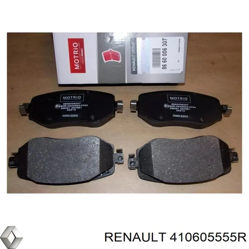 Pastillas de freno delanteras 410605555R Renault (RVI)