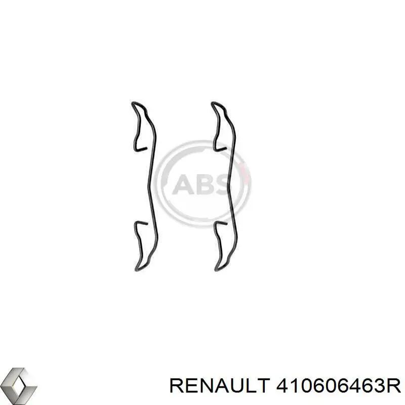 Комплект пружинок крепления дисковых колодок передних 410606463R Renault (RVI)