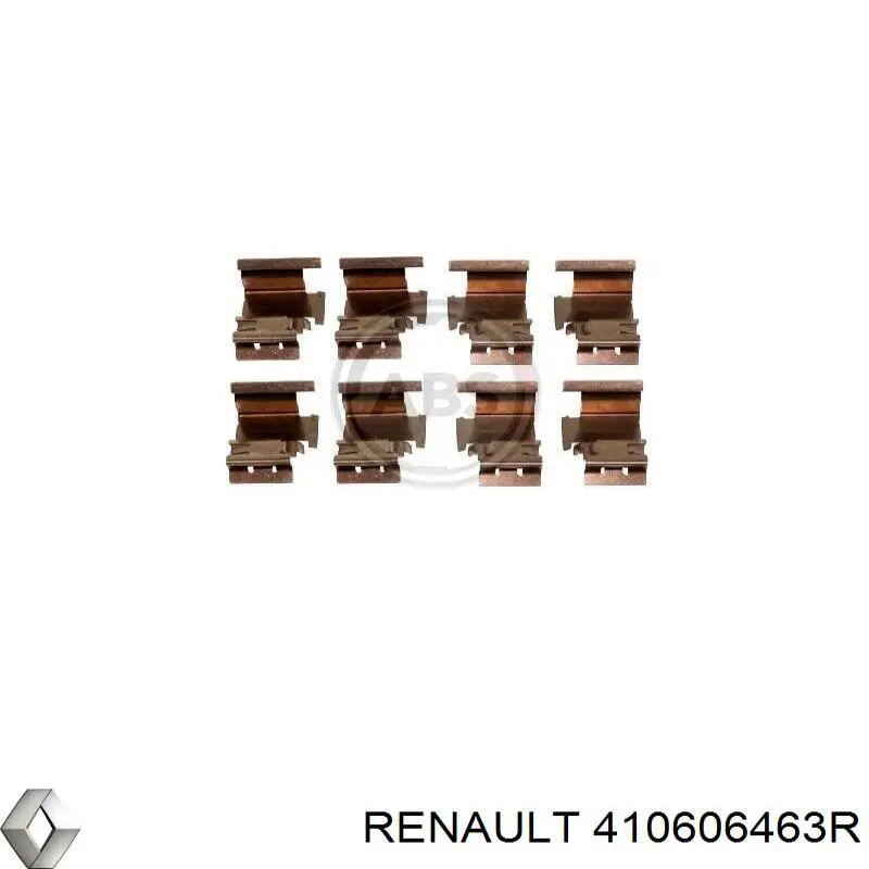 Комплект пружинок крепления дисковых колодок, передних Renault (RVI) 410606463R цена, от 4.62 USD