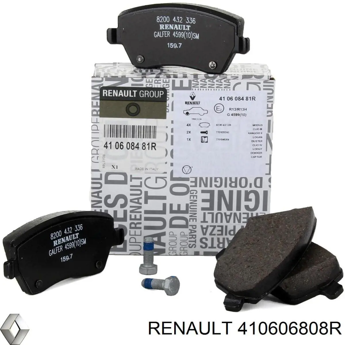 410606808R Renault (RVI) Колодки передние
