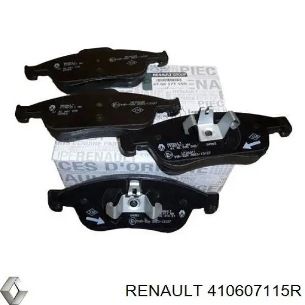 Колодки гальмівні передні, дискові 410607115R Renault (RVI)