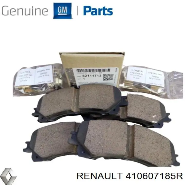 Колодки Renault (RVI) 410607185R цена, от 33.83 USD