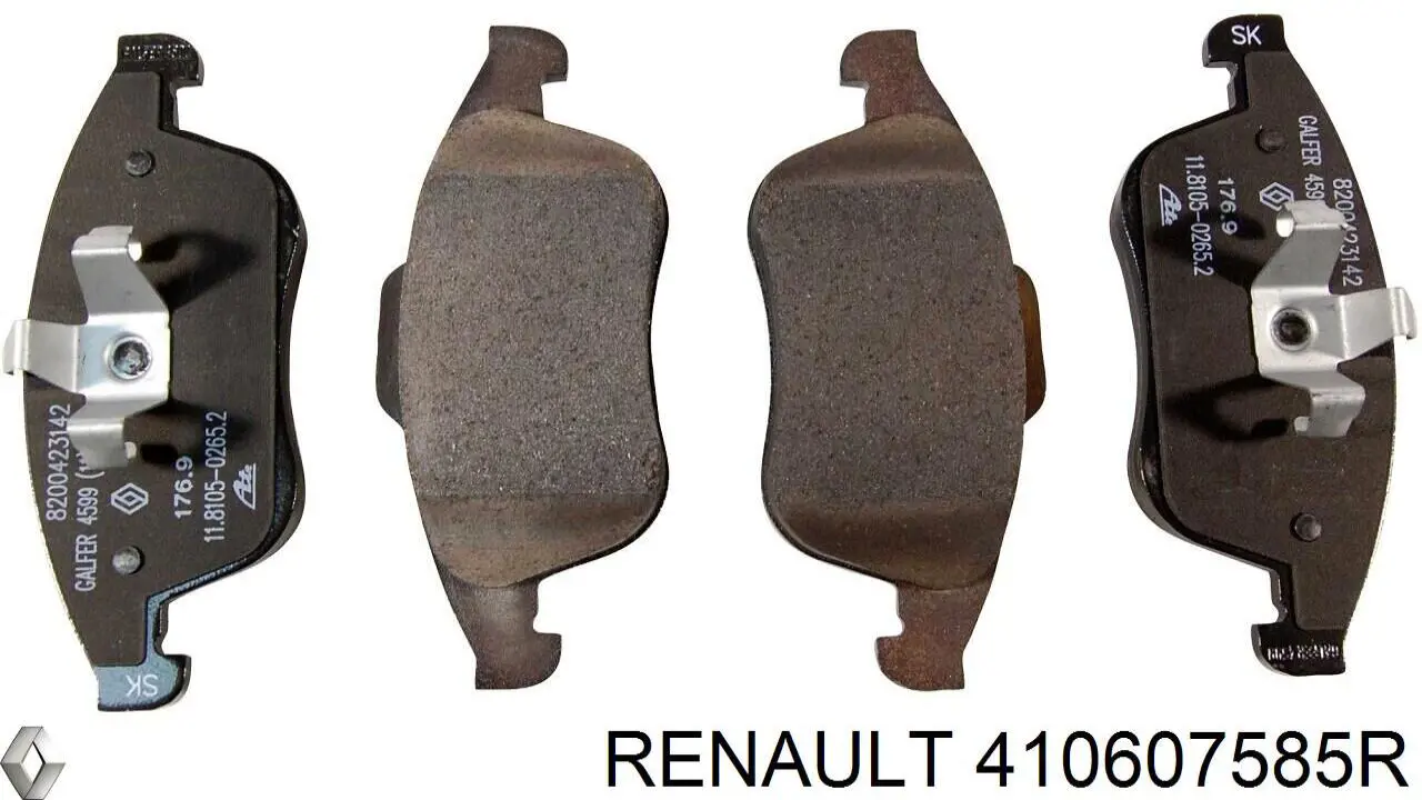 Купить 410607585R Renault (RVI) Колодки тормозные