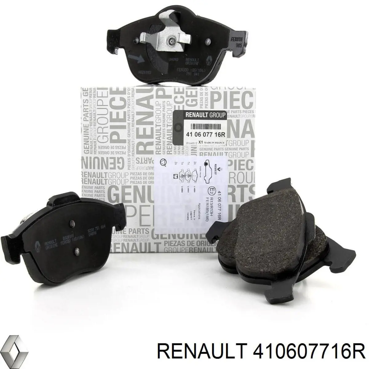 410607716R Renault (RVI) передние тормозные колодки