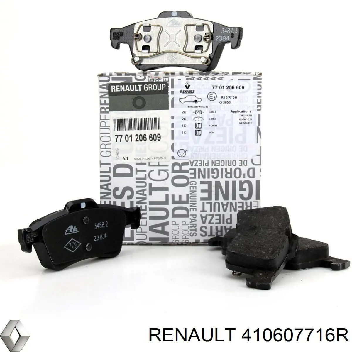 Колодки Renault (RVI) 410607716R цена, от 23.87 USD