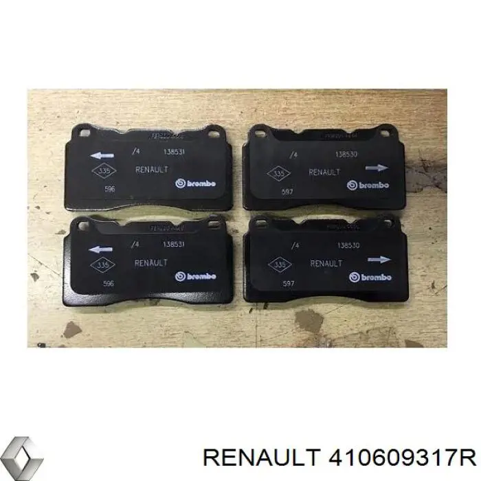 Передние тормозные колодки 410609317R Renault (RVI)