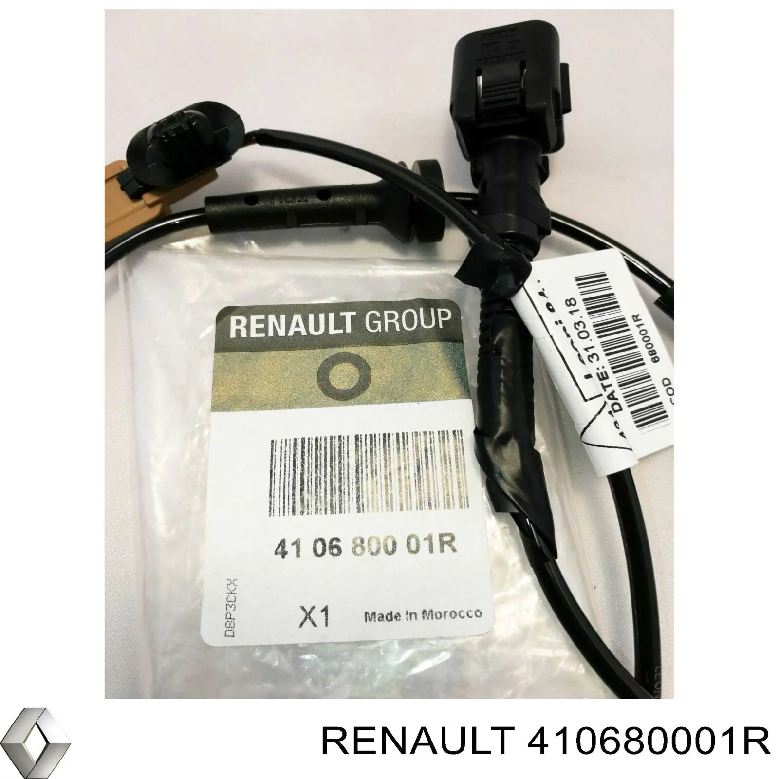 Провод датчика износа тормозных колодок передний 410680001R Renault (RVI)