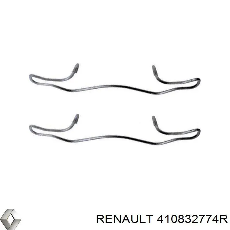 Комплект пружинок крепления дисковых колодок передних Renault (RVI) 410832774R