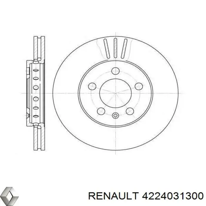 Тормозной барабан 4224031300 Renault (RVI)