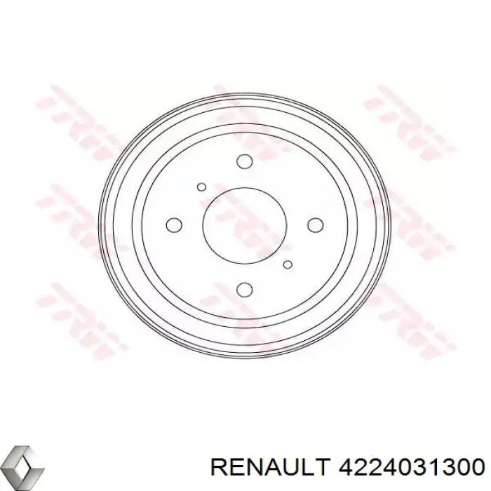 4224031300 Renault (RVI) Тормозной барабан
