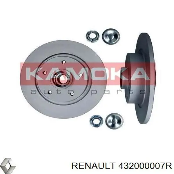 Задний тормозной диск Renault (RVI) 432000007R цена, от 90.31 USD