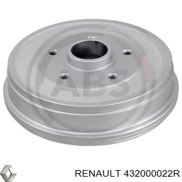 432000022R Renault (RVI) барабан тормозной задний