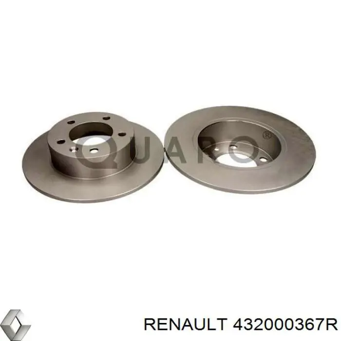 Купить 432000367R Renault (RVI) Диск тормозной задний