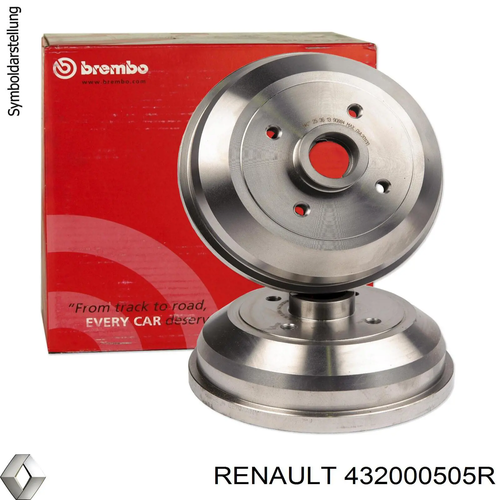 Барабан тормозной задний Renault (RVI) 432000505R цена, от 123.64 USD