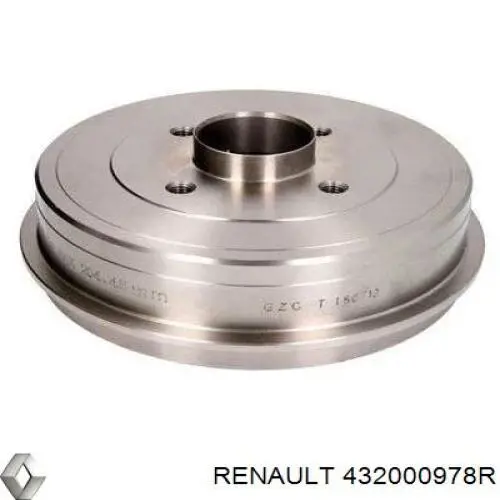 432000978R Renault (RVI) tambor do freio traseiro