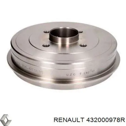 Барабан тормозной задний Renault (RVI) 432000978R цена, от 129.89 USD
