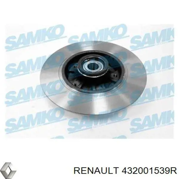 Задний тормозной диск Renault (RVI) 432001539R цена, от 70.36 USD