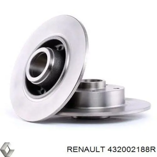 Задний тормозной диск Renault (RVI) 432002188R цена, от 139.52 USD