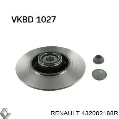 Задний дисковый тормоз Renault (RVI) 432002188R