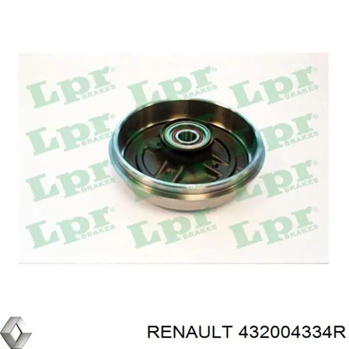 Freno de tambor trasero 432004334R Renault (RVI)