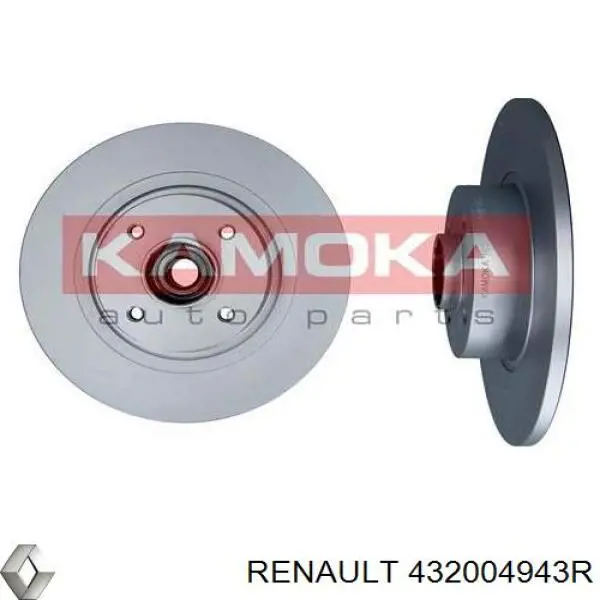 Задний тормозной диск Renault (RVI) 432004943R цена, от 211.60 USD