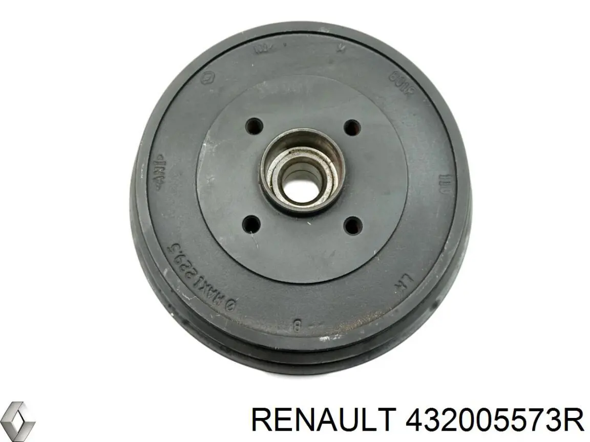 432005573R Renault (RVI) tambor do freio traseiro