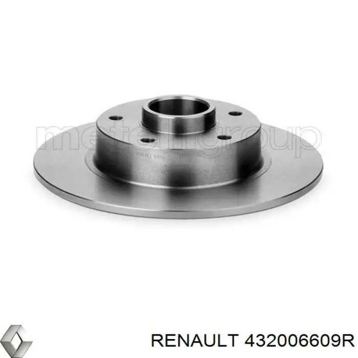 Задний тормозной диск Renault (RVI) 432006609R цена, от 111.77 USD
