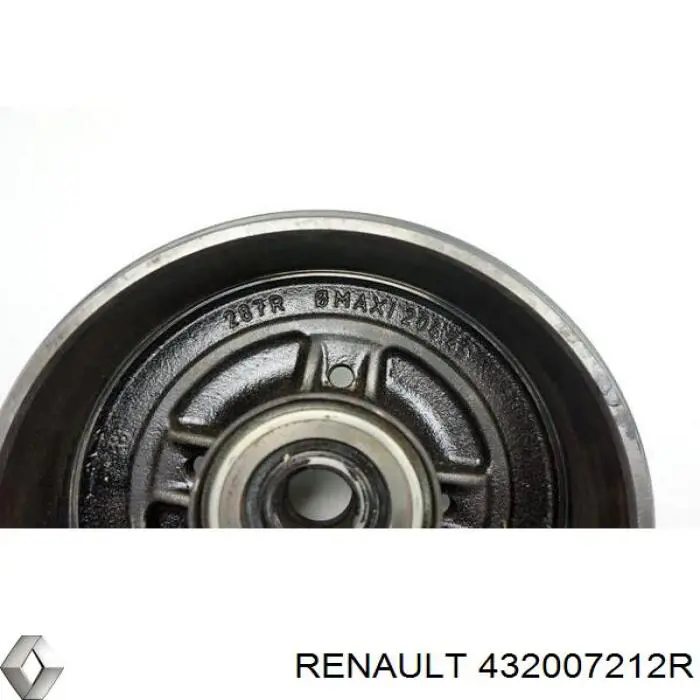 432007212R RENAULT Tambor de freno trasero original y equivalente