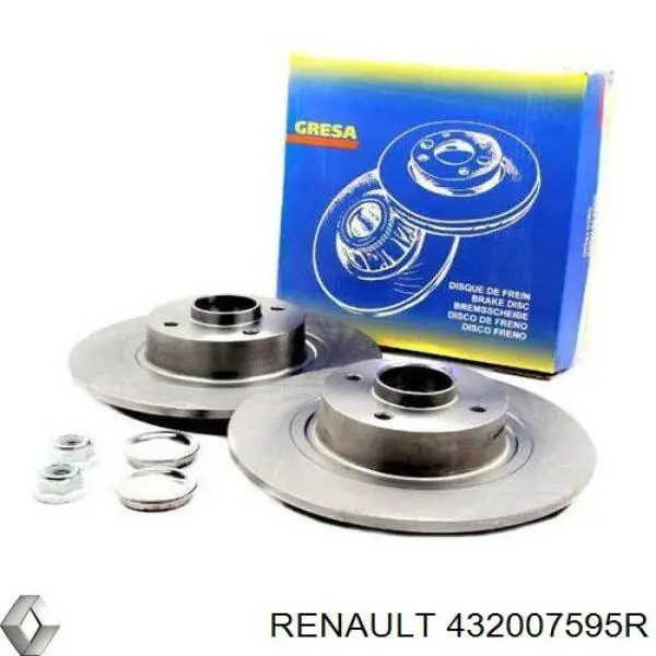 Задний тормозной диск Renault (RVI) 432007595R цена, от 79.48 USD