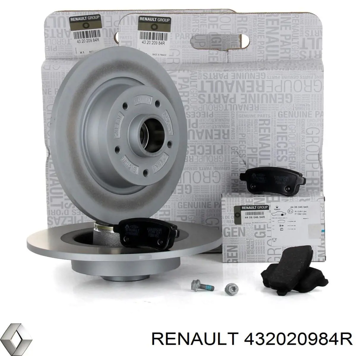 Тормозные диски 432020984R Renault (RVI)